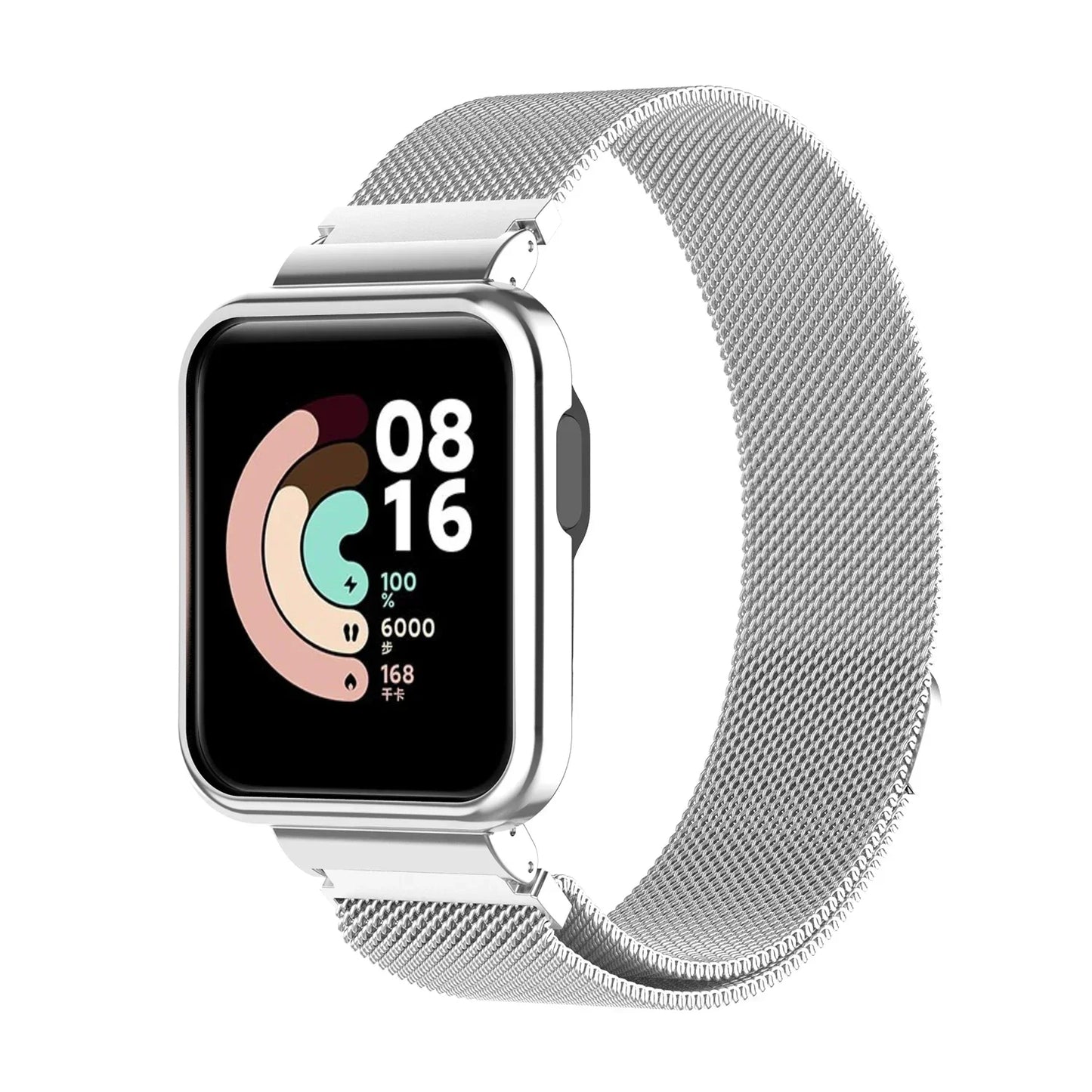 For Redmi Watch 3 Active Metal bracelet for Redmi Watch 3 Lite Band Cover Strap Xiaomi Watch 3 Magnetic loop+Case