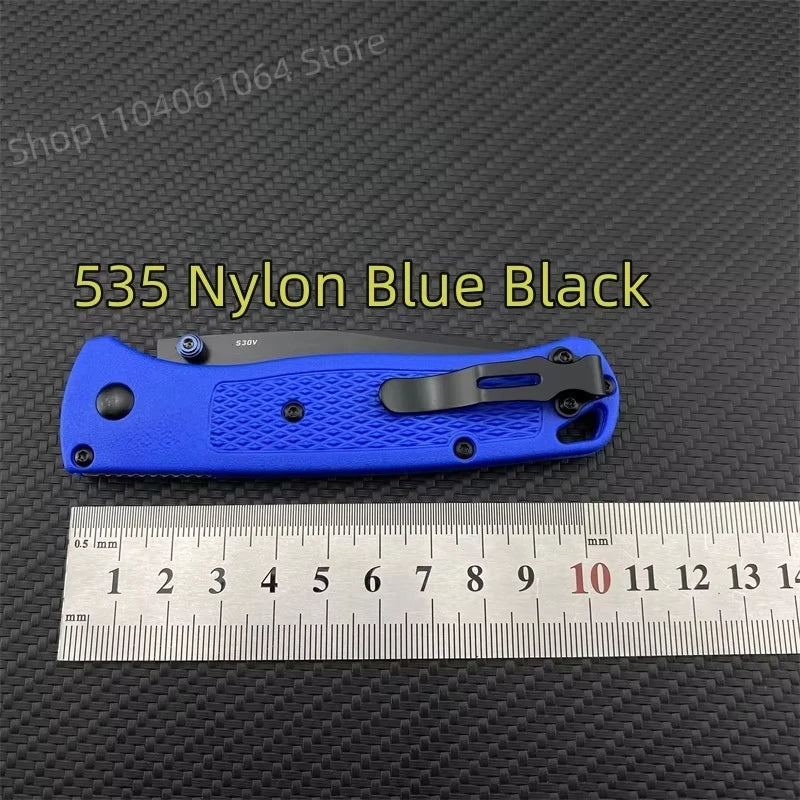 BM 535 Bugout Multi EDC Folding Knife Grivory Handle Drop Point Ultra Lightweight Outdoor Hunting Camping Fishing Pocket Tools