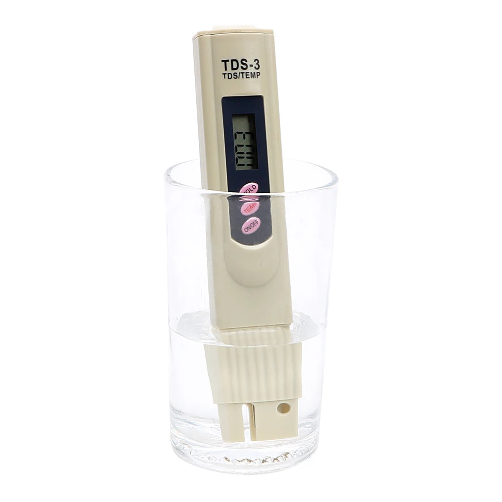 Water Meter Quality Testing Pen PH TDS Meter Tester Portable Water Purity Filter Measuring Tools LCD Digital 0-9999 PPM TEMP/PPM