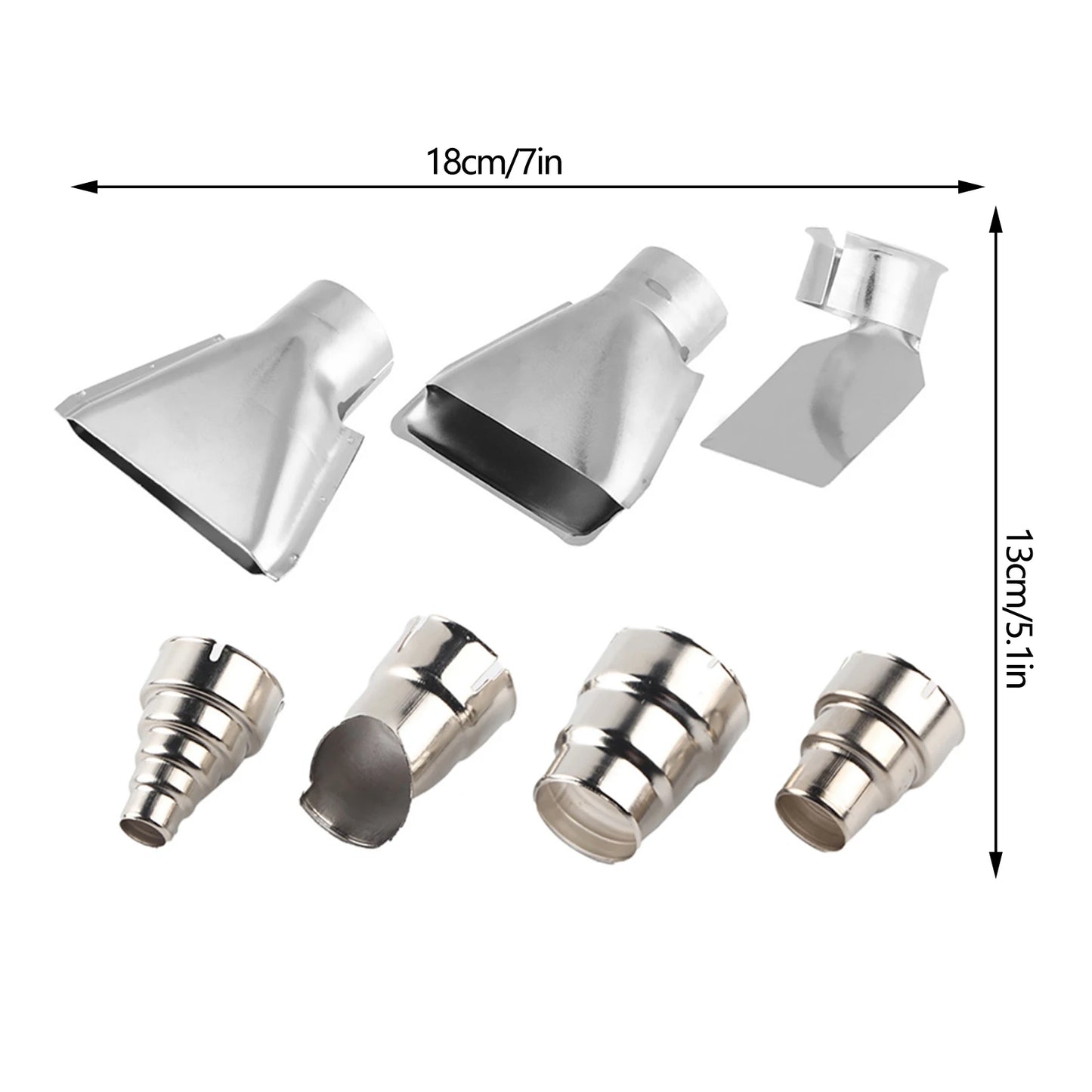 Hot Air Station Nozzle Hot Air Nozzle Set 35-40mm Heat Gun Nozzles Kit For Hot Air Soldering Station Repair Tool Accessory