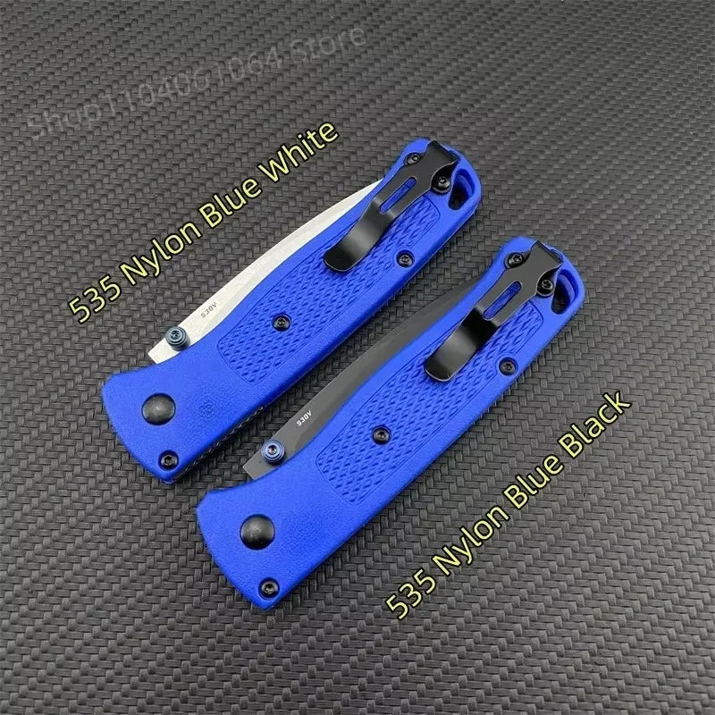 BM 535 Bugout Multi EDC Folding Knife Grivory Handle Drop Point Ultra Lightweight Outdoor Hunting Camping Fishing Pocket Tools