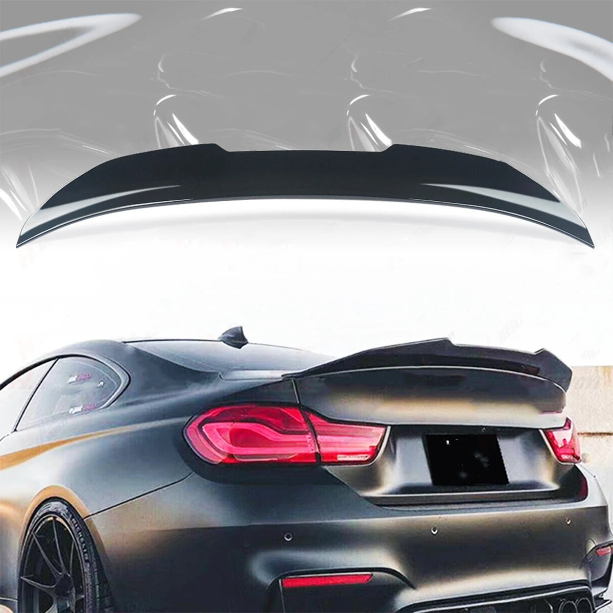 Gloss Black PSM Style Rear Trunk Spoiler Wing Lip For 12-18 BMW F30 3 Series M3