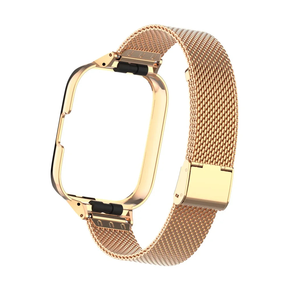 For Redmi Watch 3 Active Metal bracelet for Redmi Watch 3 Lite Band Cover Strap Xiaomi Watch 3 Magnetic loop+Case