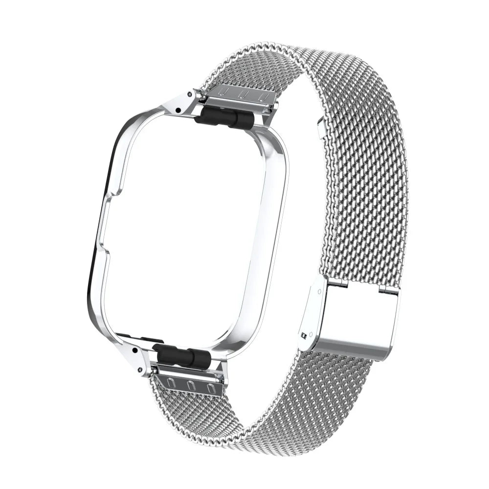 For Redmi Watch 3 Active Metal bracelet for Redmi Watch 3 Lite Band Cover Strap Xiaomi Watch 3 Magnetic loop+Case