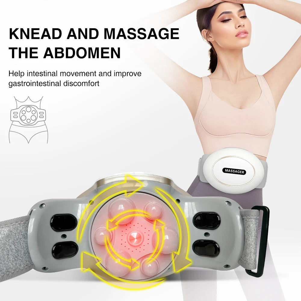 HOMEMASSA Abdominal Massager Electric Stomach Massager for Flattening Belly Multiple-use for Waist Abdomen Back Neck Leg 3 Modes