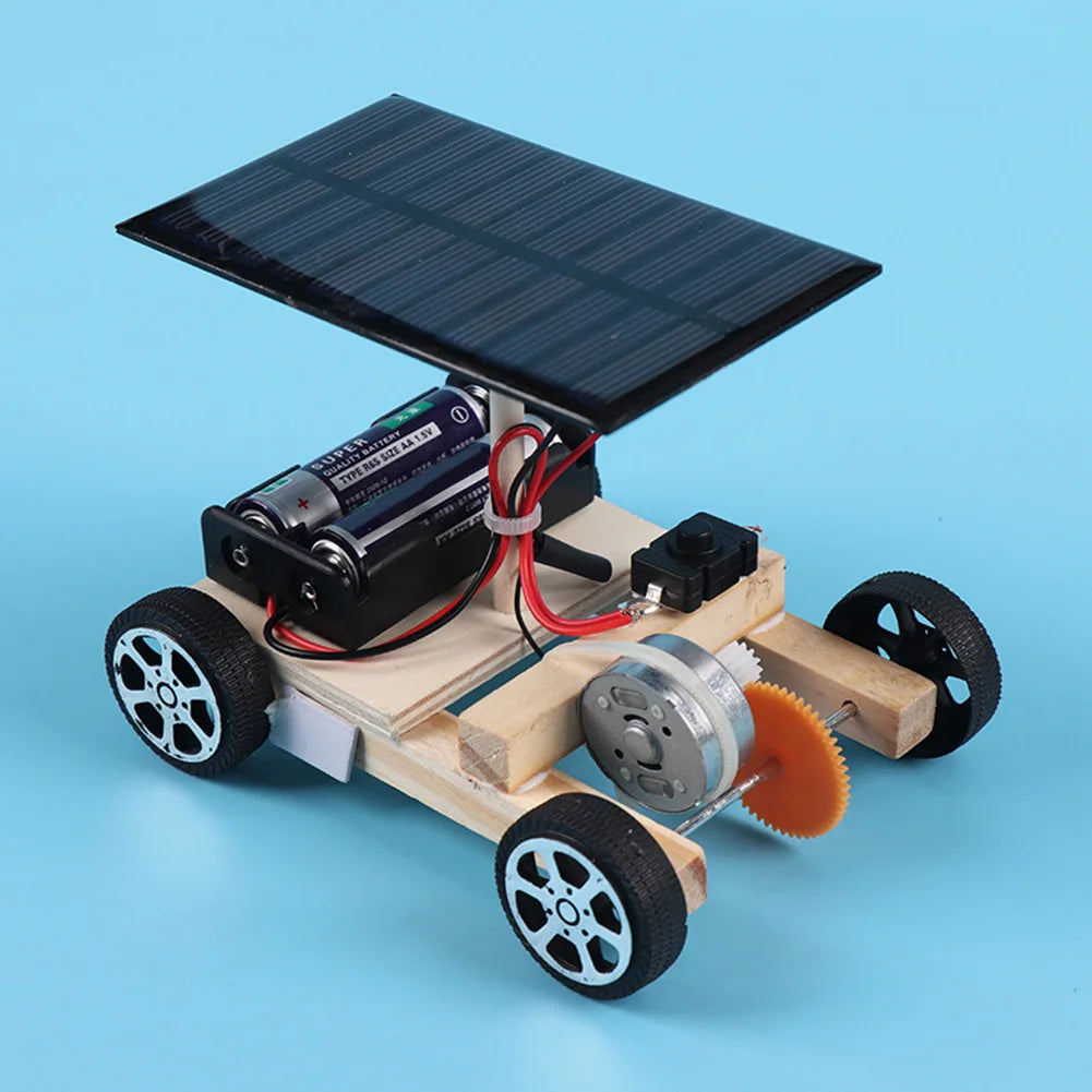 DIY Solar Car Model Toys Learning Kit Physics Experiments Kits for Children Learning Laboratory Toys Children DIY Assemble