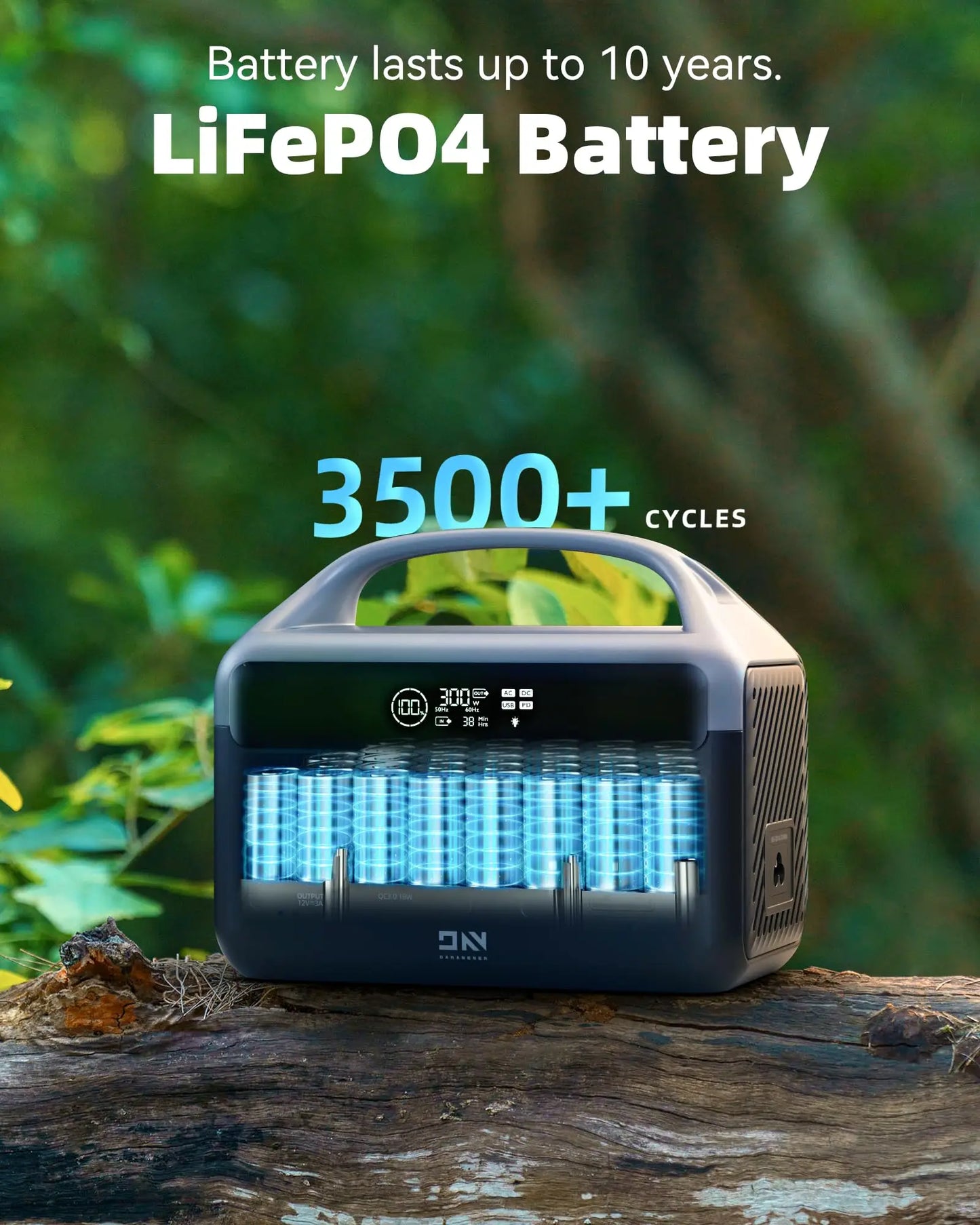 DaranEner 300W Solar Generator 179Wh Portable Power Station 56000mAh Rechargeable Battery for Outdoor Camping Home