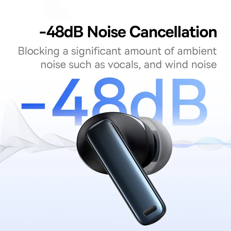 Baseus Bowie M2s Wireless Earphone -48dB Active Noise Cancellation Bluetooth 5.3 Headphones   Support 3D Spatial Audio Earbuds