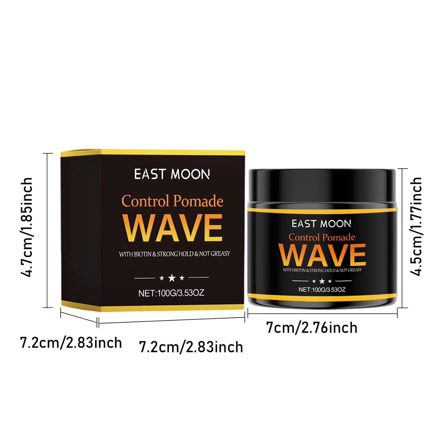 New Wholesale Men's Exclusive Non Greasy Super Strong Styling Hair Wax Oil Head And Back Naturally Fluffy And Long-lasting Shape