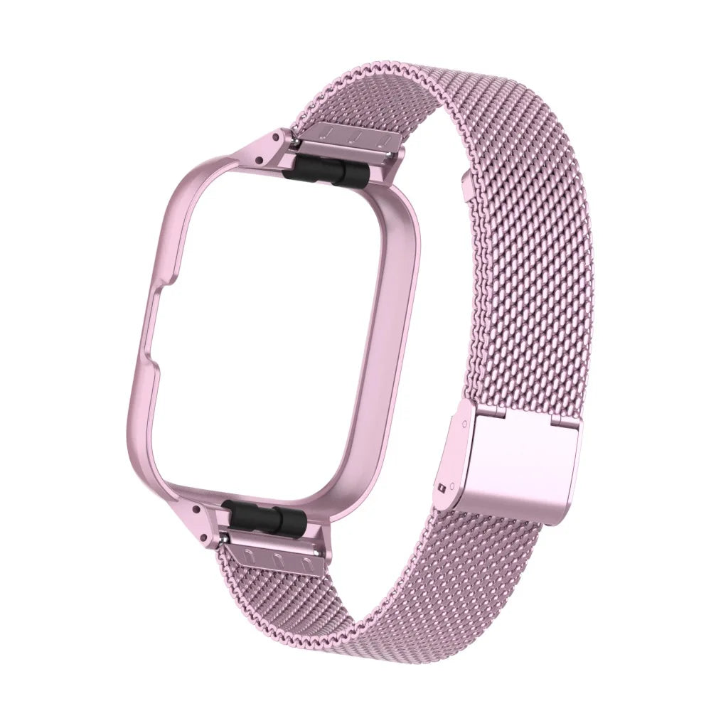 For Redmi Watch 3 Active Metal bracelet for Redmi Watch 3 Lite Band Cover Strap Xiaomi Watch 3 Magnetic loop+Case