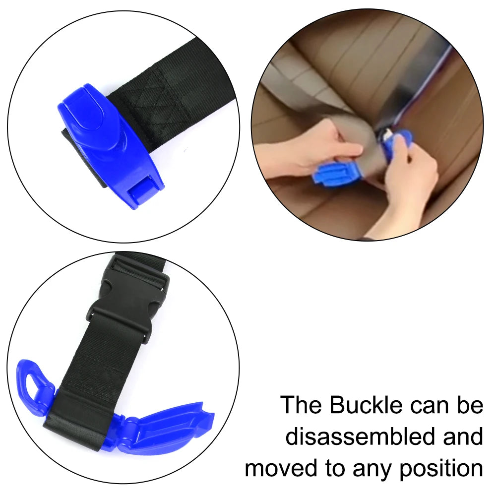 Universal Comfort Shoulder Neck Strap Car Seat Safety Belt Adjuster Fixing Device Protection Clip Buckle Seatbelt