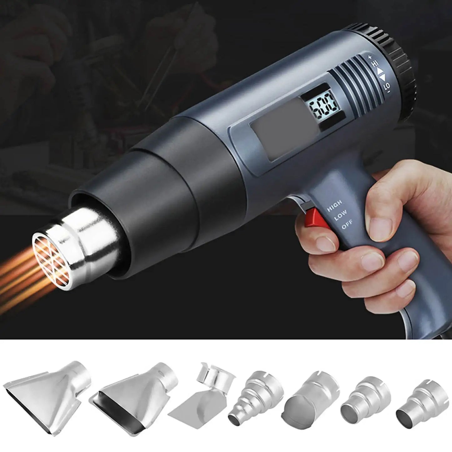 Hot Air Station Nozzle Hot Air Nozzle Set 35-40mm Heat Gun Nozzles Kit For Hot Air Soldering Station Repair Tool Accessory