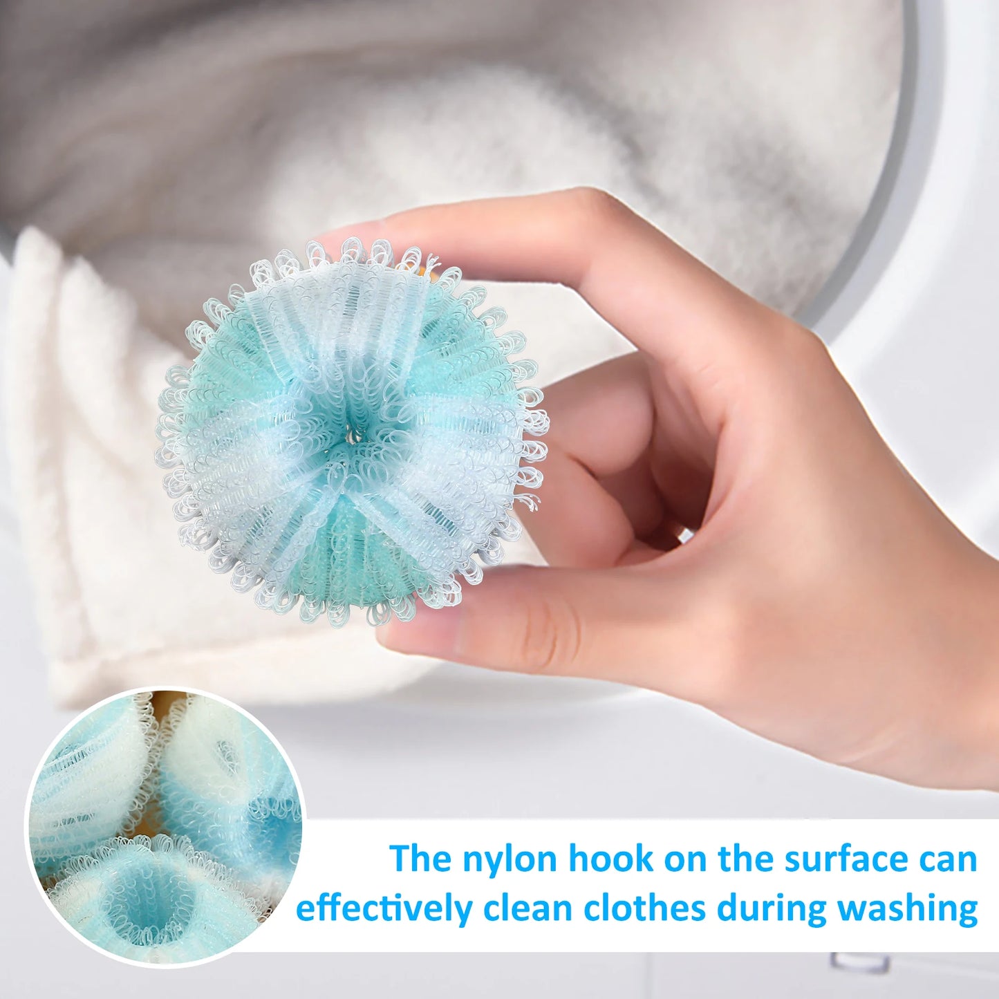 Laundry Pet Hair Remover Reusable Clothes Lint Remover Effective Pet Dog Cat Hair Catcher Hair Remover Balls For Washing Machine