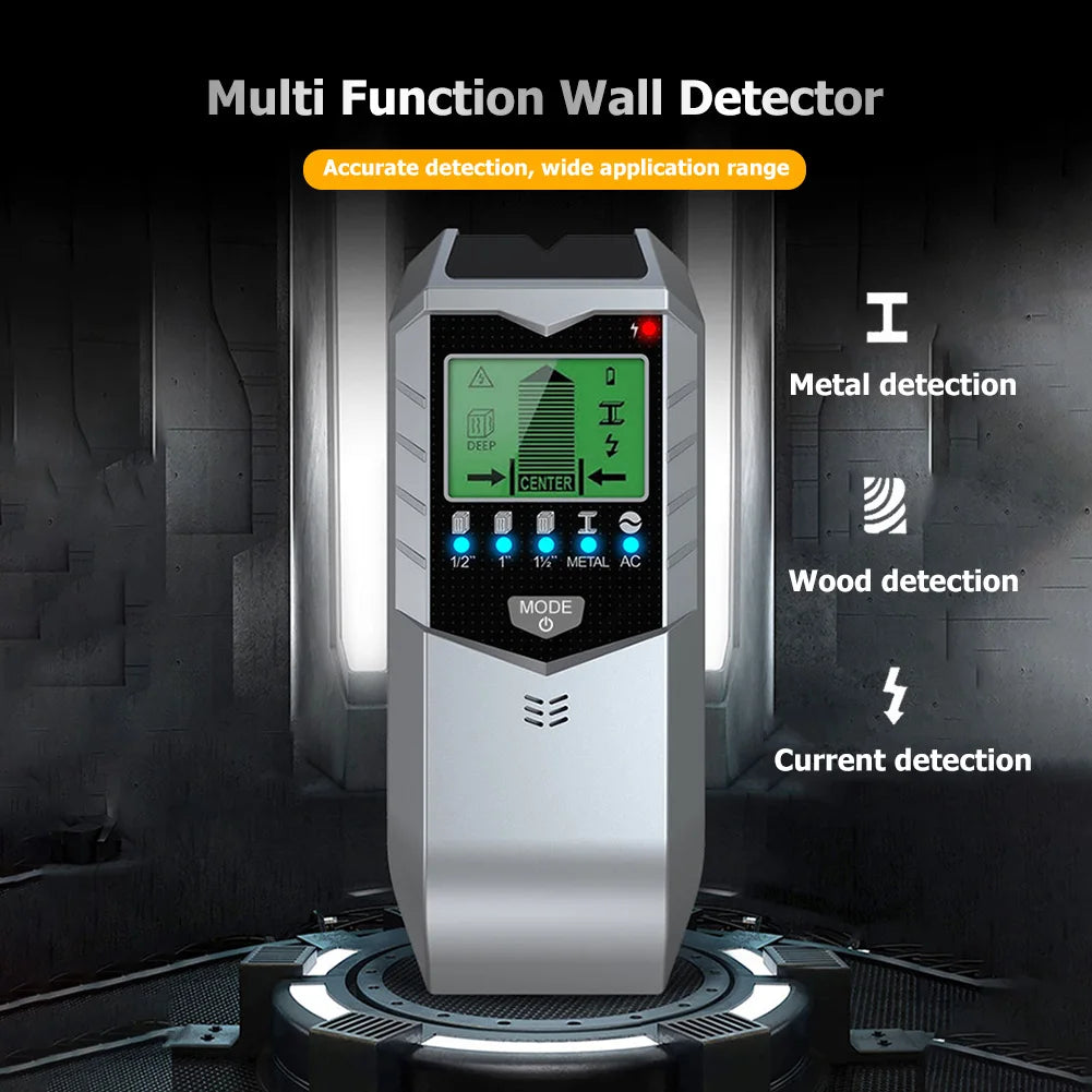 Electronic Wall Detector Finders Multifunctional Handheld Metal Detector LCD Digital Display Wood Pipe Finder Measure Instrument