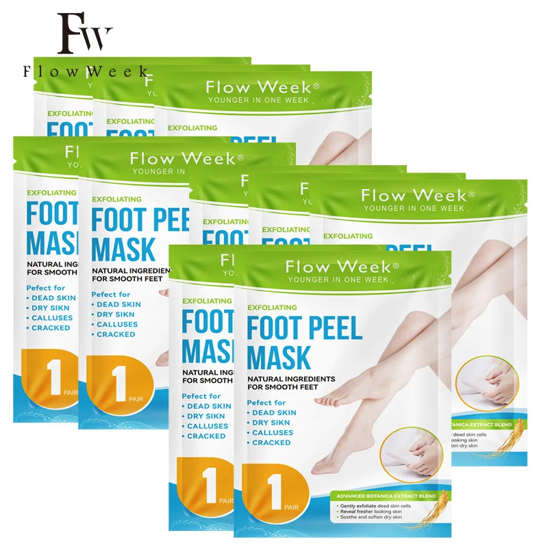 Foot Peel Mask, Exfoliating Peel Off Calluses Dead Skin Callus Remover Dry Cracked Feet, Baby Soft Smooth Touch Feet Skin