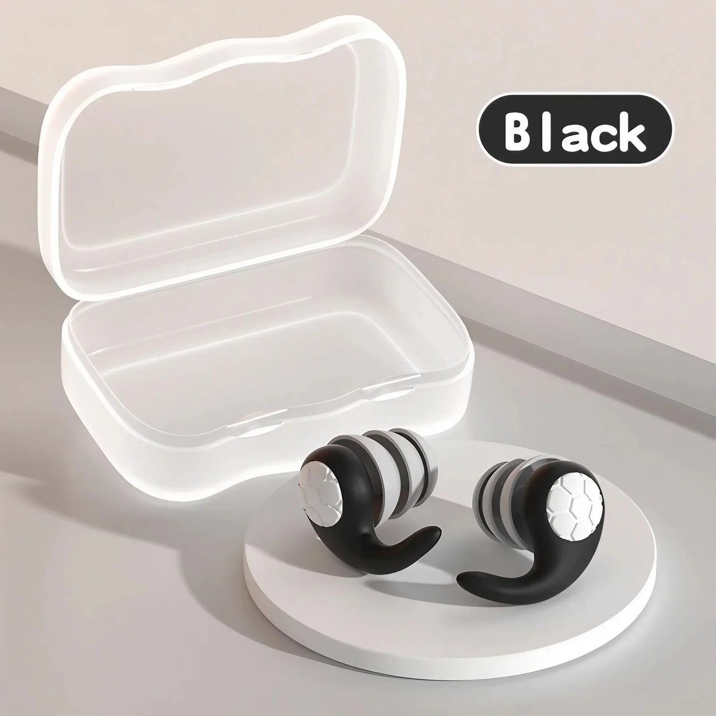 Three Layers Of Silicone Earplugs Sound Insulation Noise Reduction Suitable for Sleep, Swimming Anti-noise Earplugs 1 Pair