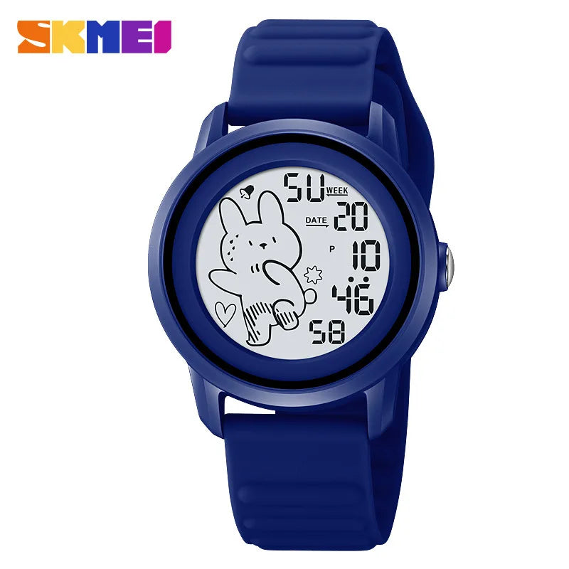 Skmei New Children's Watch Student's Electronic Watch Waterproof Luminous Multi-Function Sports Outdoor Electronic Watch