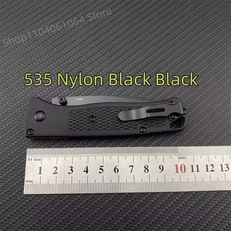 BM 535 Bugout Multi EDC Folding Knife Grivory Handle Drop Point Ultra Lightweight Outdoor Hunting Camping Fishing Pocket Tools