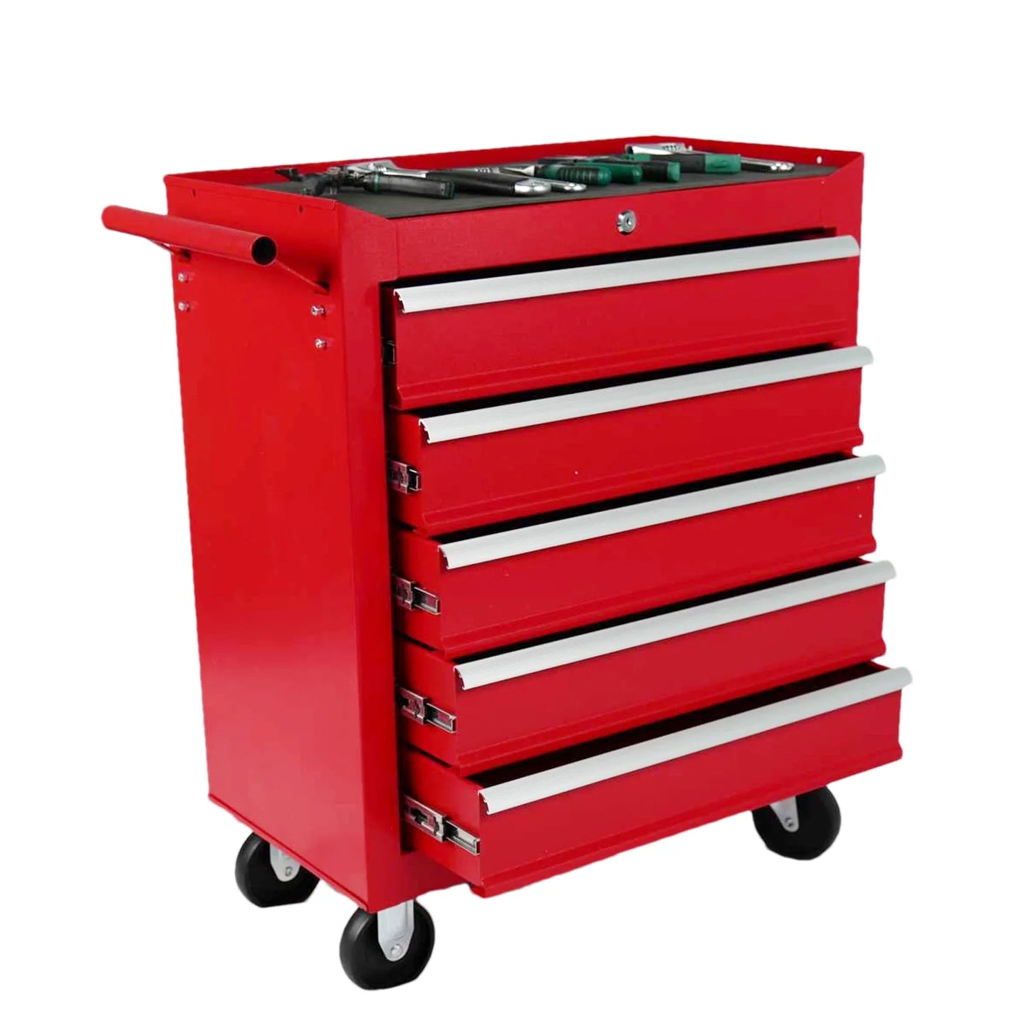 5-Drawer Metal Rolling Tool Chest with Wheels,Tool Storage Cabinet With Locking System