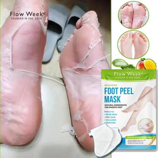 Foot Peel Mask, Exfoliating Peel Off Calluses Dead Skin Callus Remover Dry Cracked Feet, Baby Soft Smooth Touch Feet Skin