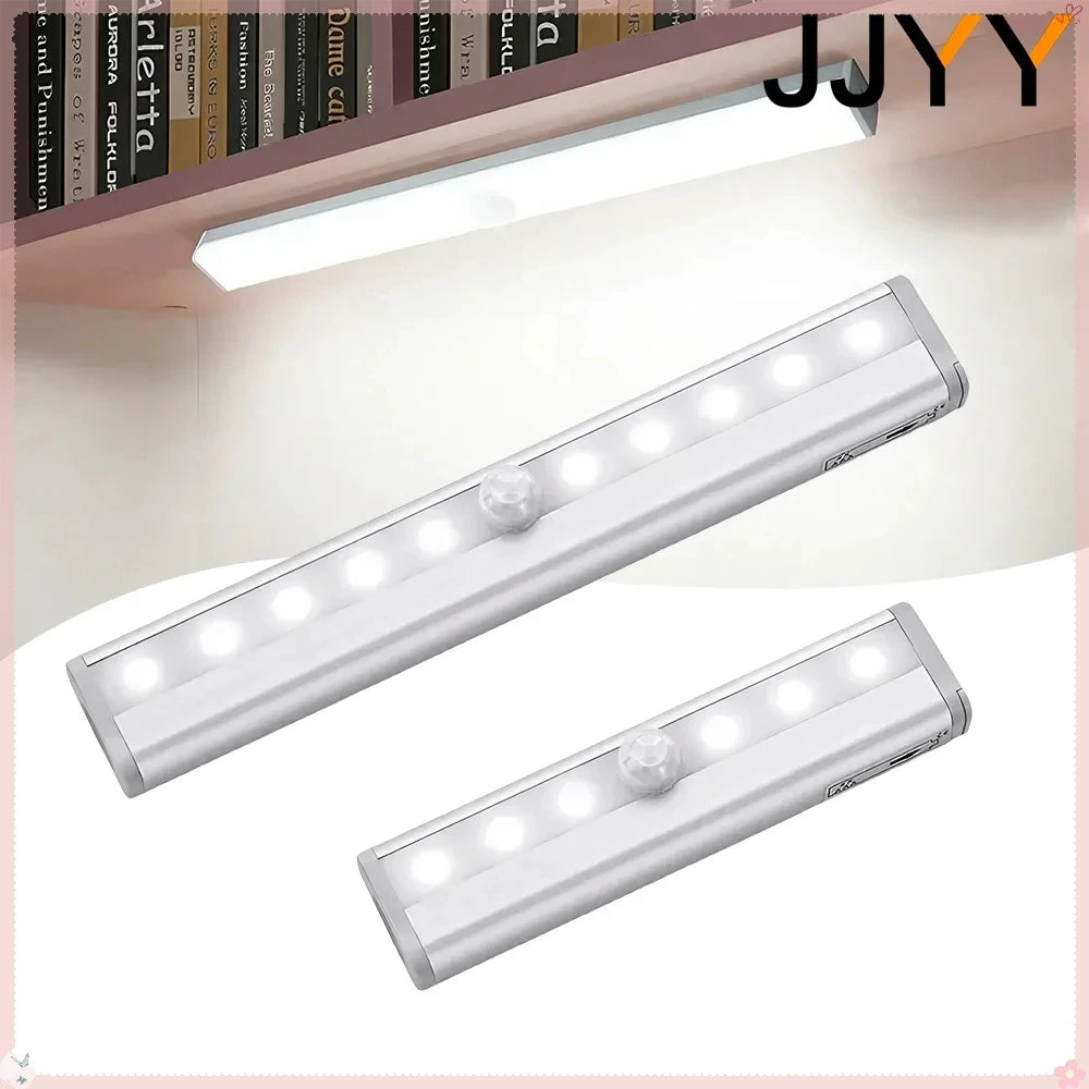 6/10 Wireless PIR Motion Sensor LED Wall Lamp Smart Automatic Light for Home Cabinet Staircase Wardrobe