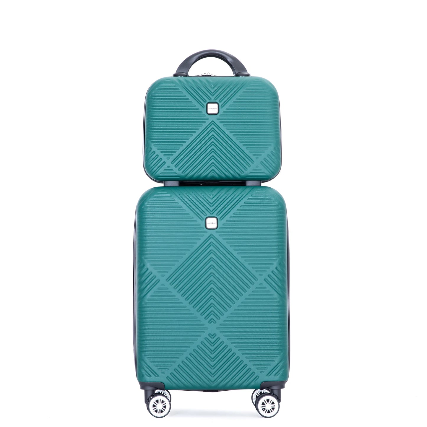 2 Piece Carry on Luggage Set, Airline Approved 20 Inch Luggage with Cosmetic Case，Hard Shell Suitcase with Spinner Wheels