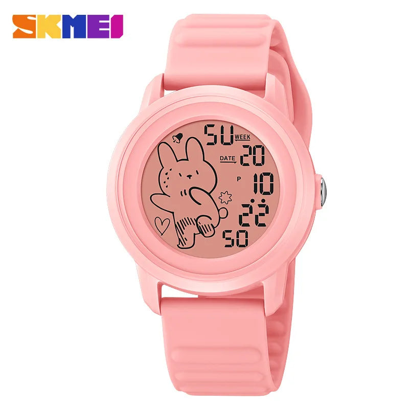 Skmei New Children's Watch Student's Electronic Watch Waterproof Luminous Multi-Function Sports Outdoor Electronic Watch