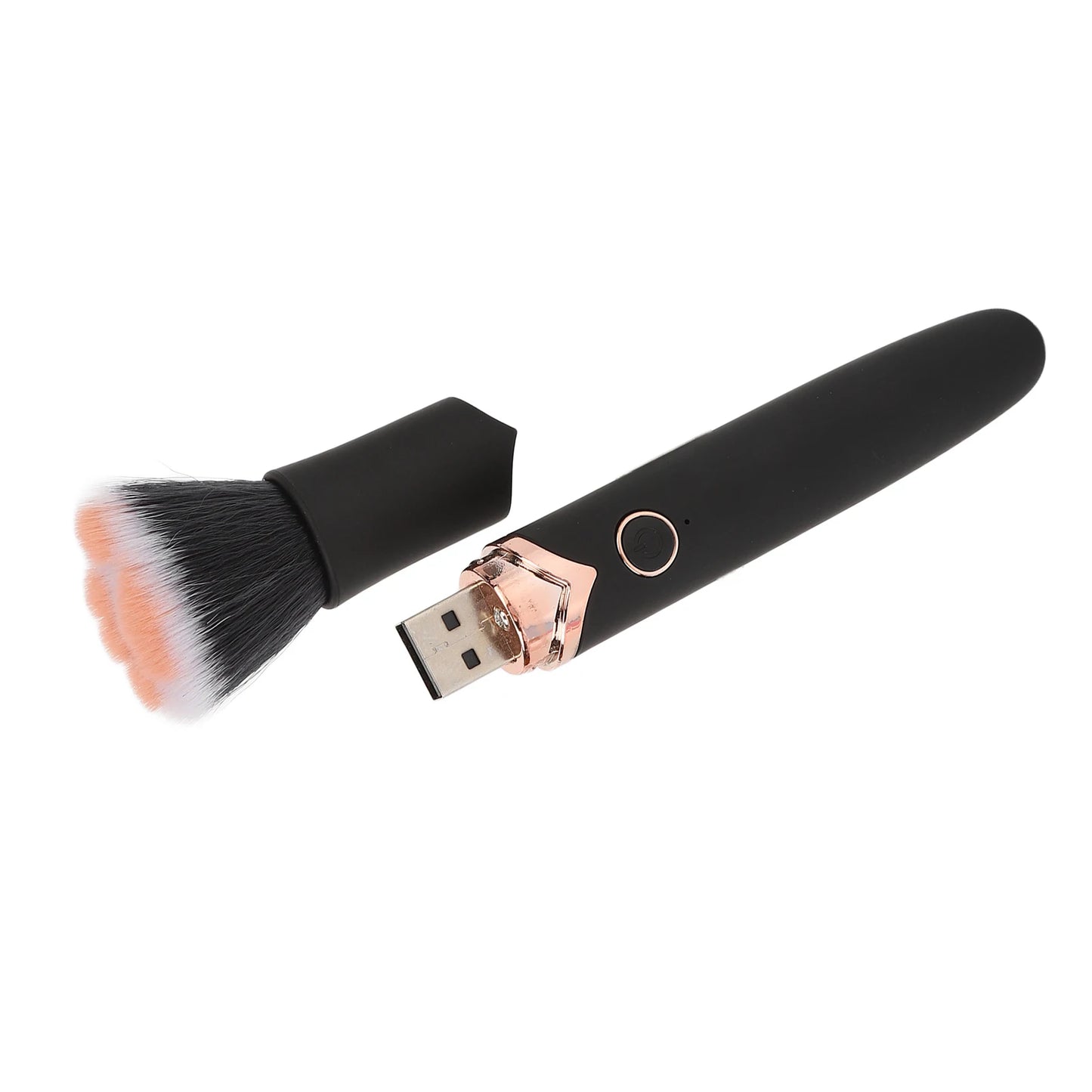 Loose Powder Brush Makeup Brush  Blush Loose Powder Brush 10 Gears Vibration Electric Massage Brush Black Makeup Brush