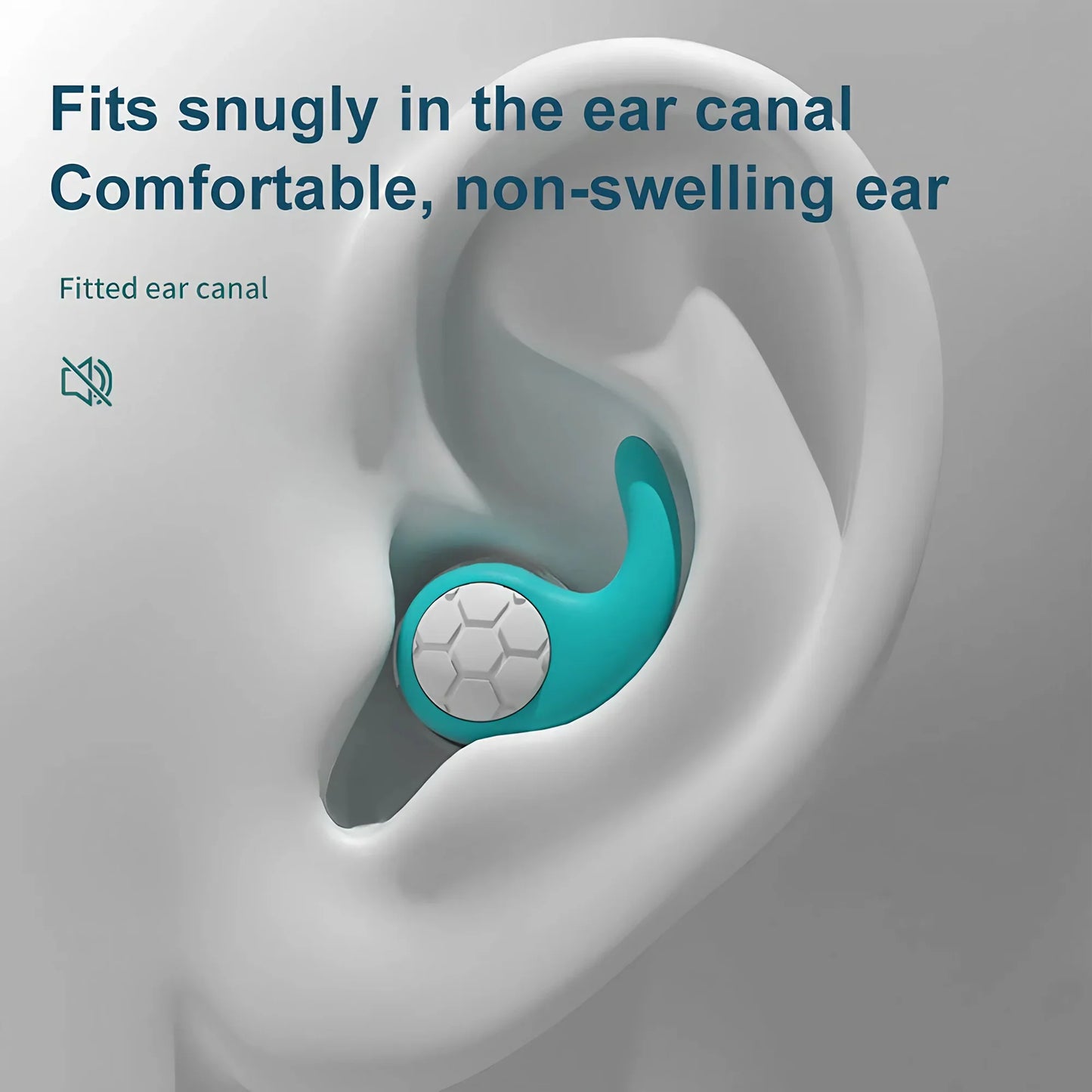 Three Layers Of Silicone Earplugs Sound Insulation Noise Reduction Suitable for Sleep, Swimming Anti-noise Earplugs 1 Pair