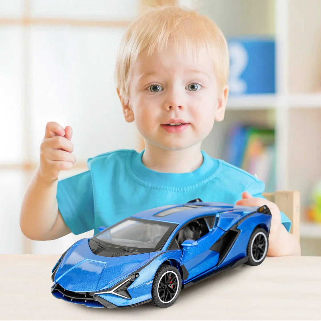 Simulation 1:32 Lambo Alloy Super Car Model Sound Light Collective Miniature Voiture Children Boy Diecast Toy Vehicle