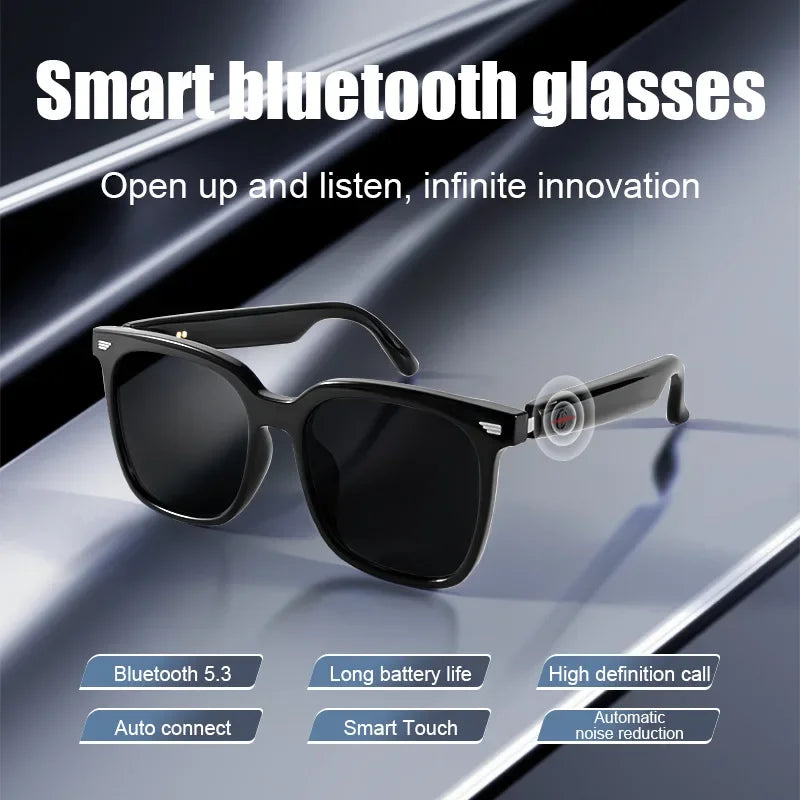 New GS01 Smart Bluetooth Glasses 34g light weight  UV 400 Protection Sunglasses 15 Minutes Magnetic fast charging for Men Women