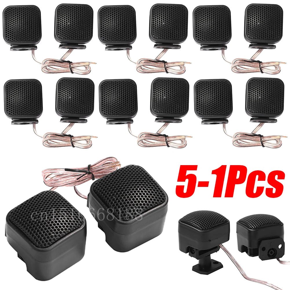 1-5Pairs 500W Universal Car Tweeters Speakers Mini Treble Loudspeaker Car Audio Speakers 12V DC Auto Horn for Car Audio System