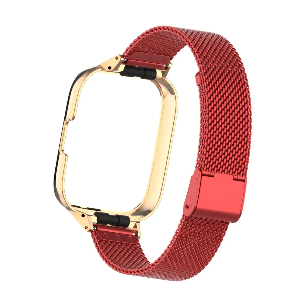 For Redmi Watch 3 Active Metal bracelet for Redmi Watch 3 Lite Band Cover Strap Xiaomi Watch 3 Magnetic loop+Case