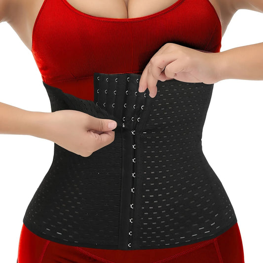 Women's Waist Trainer Belt 6 Rows Of Hooks Adjustable,4 Bones Supported,Abdominal Cincher For Tummy Control,Slimming Body Shaper