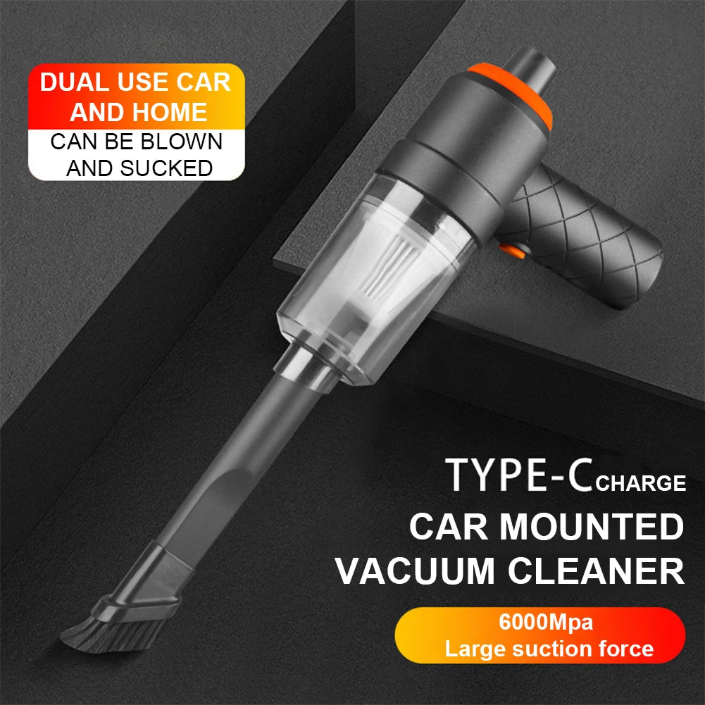 Wireless Portable Car Vacuum Cleaner 1200mAh USB Charging Deep Cleaning Handheld Wireless Vacuum Cleaner for Home Car Pet Hair