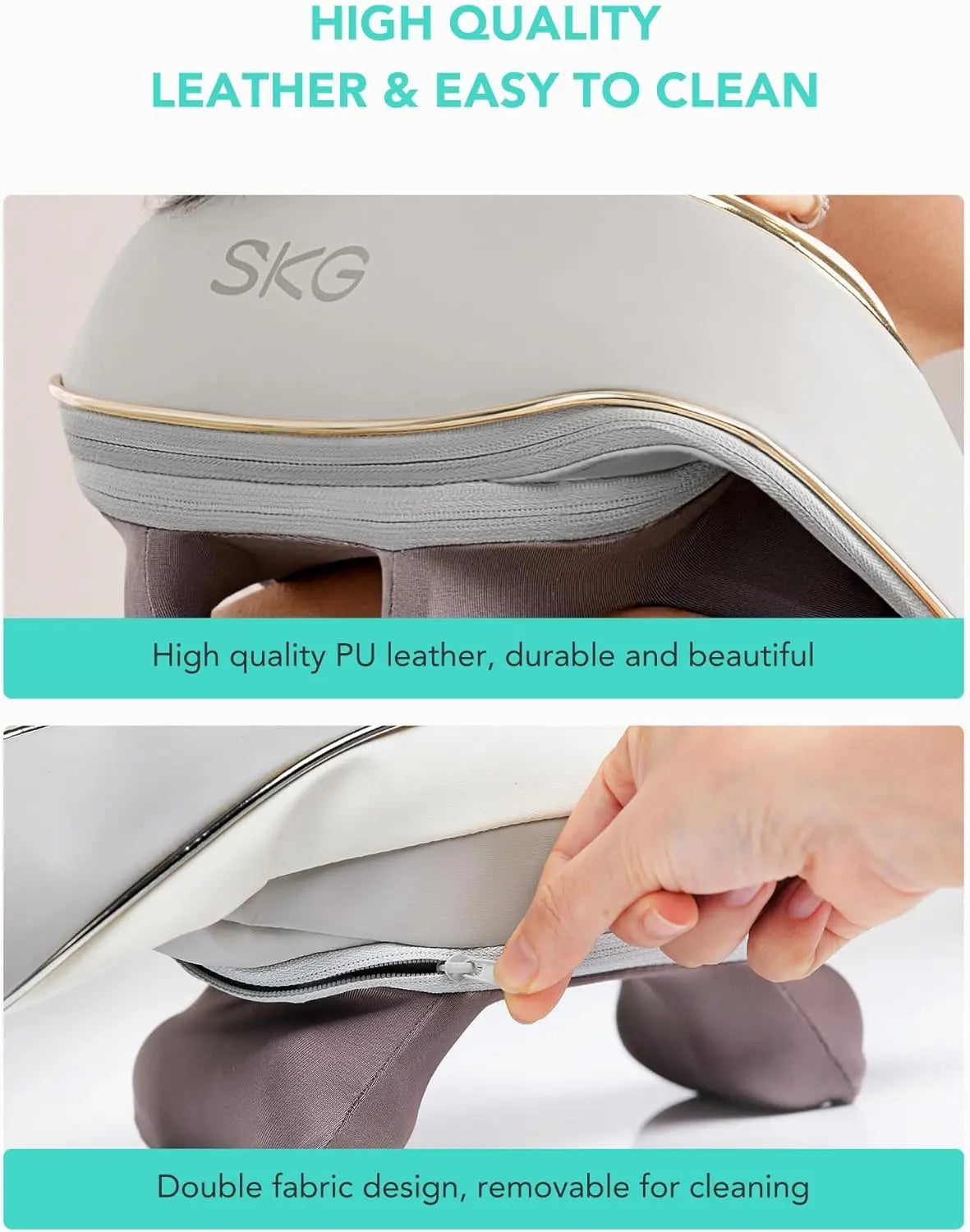 SKG  H5 Mini Neck and Shoulder Massage with Heat for Neck, Back, Shoulder, Legs, Electric Massage Gift Ideas