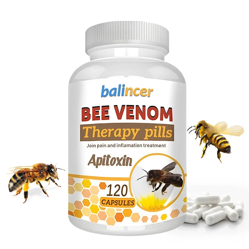 Natural Bee Venom Extract - Soothing and anti-inflammatory, enhancing joint mobility and flexibility, natural, safe, and non-GMO