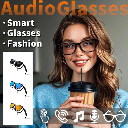 New smart glasses bluetooth listen to music answer the phone men and women fashion single product color coating sunglasses frame