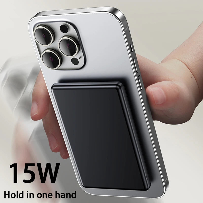 5000mAh Magnetic Power Bank Slim Wireless Powerbank Portable External Battery for Magsafe for iPhone 16 15 Samsung/Xiaomi