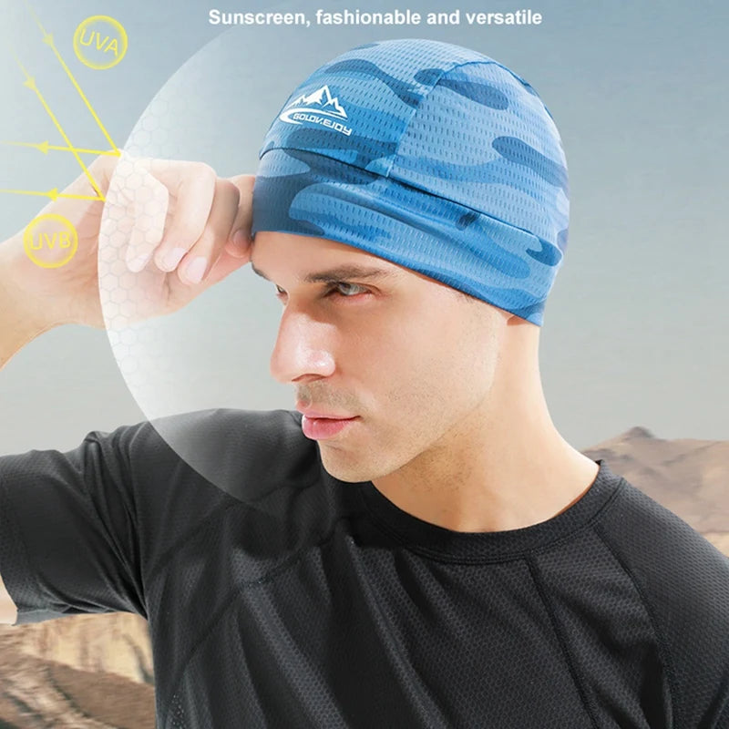 Cycling Caps Quick Dry Anti-Uv Sports Hat Cooling Skull Cap Helmet Liner Sweat Cap For Outdoor Bike Mtb Riding Running Hat