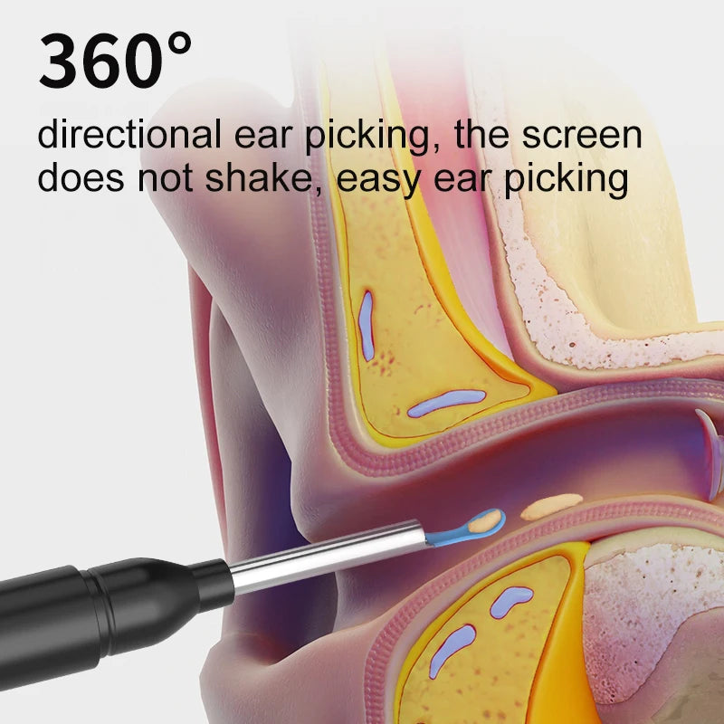 New P6 Visual Ear Pick Household Set WIFI Visual Otoscope Ear Sticks 3.5MM Mini Camera Earpick Ear Cleaner Wireless Endoscope