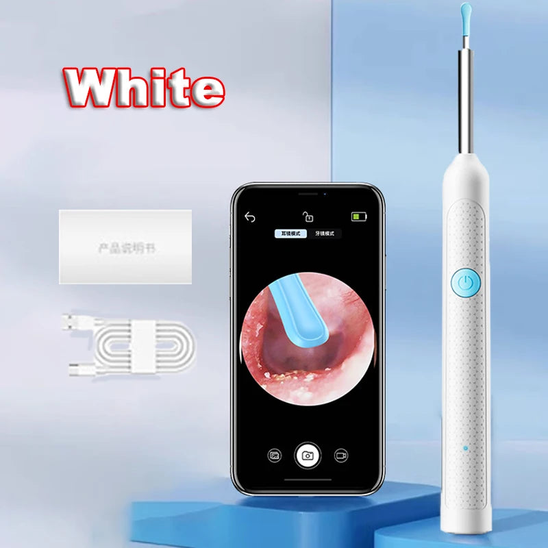 WIFI Visual Ear Cleaner Otoscope Camera Smart Mini Ear Wax Removal Tool USB C Charging With Camera Take Video HD Earpick