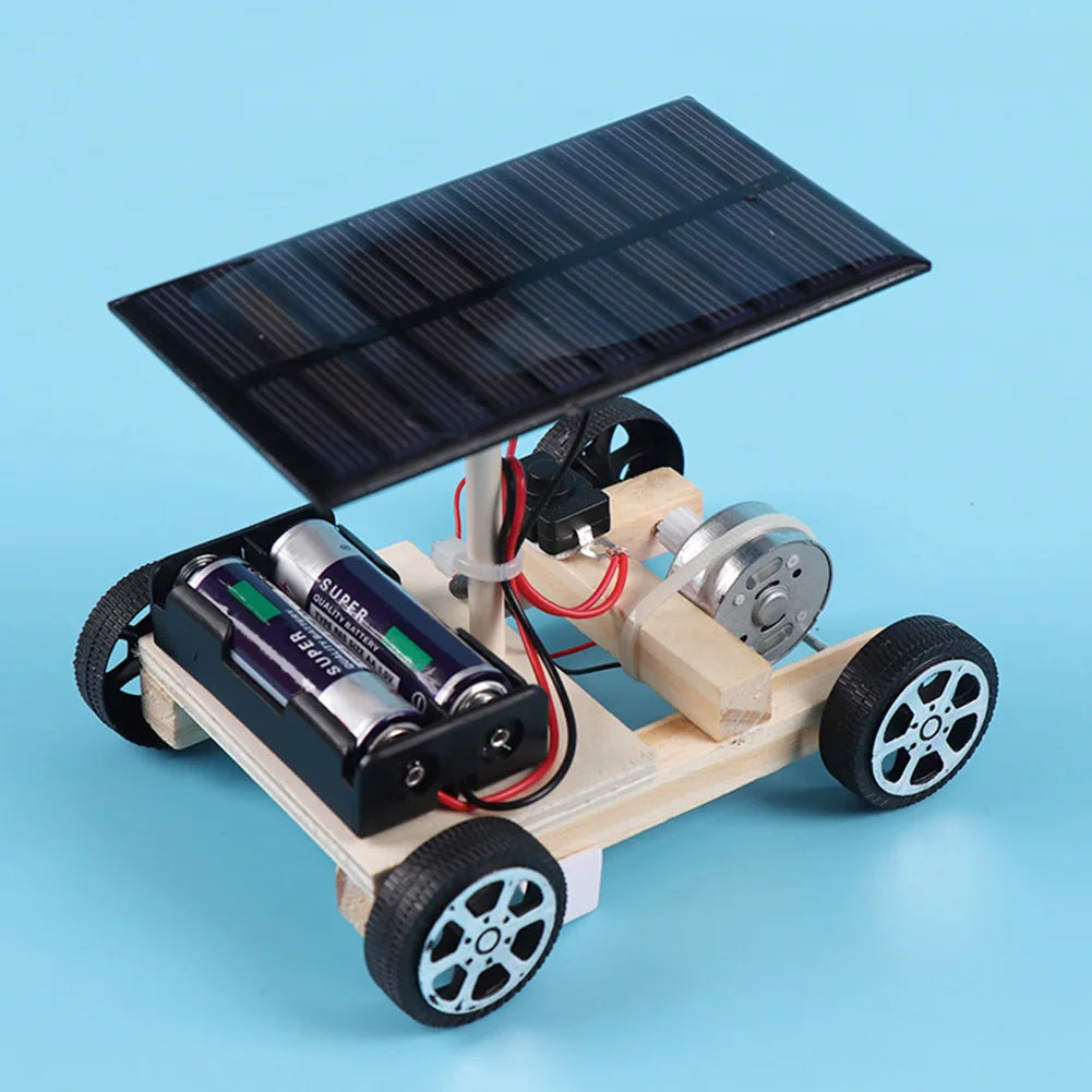 DIY Solar Car Model Toys Learning Kit Physics Experiments Kits for Children Learning Laboratory Toys Children DIY Assemble