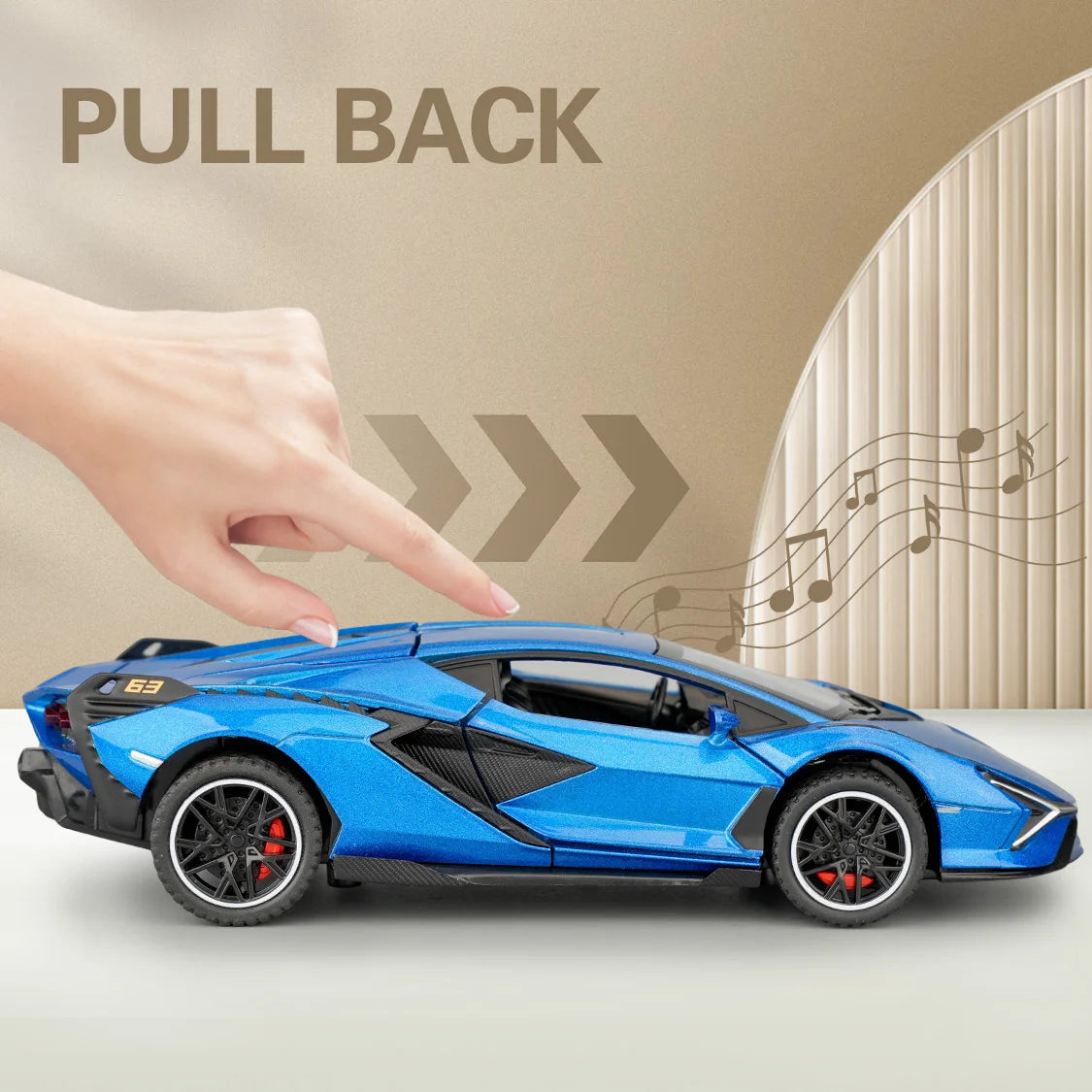 Simulation 1:32 Lambo Alloy Super Car Model Sound Light Collective Miniature Voiture Children Boy Diecast Toy Vehicle