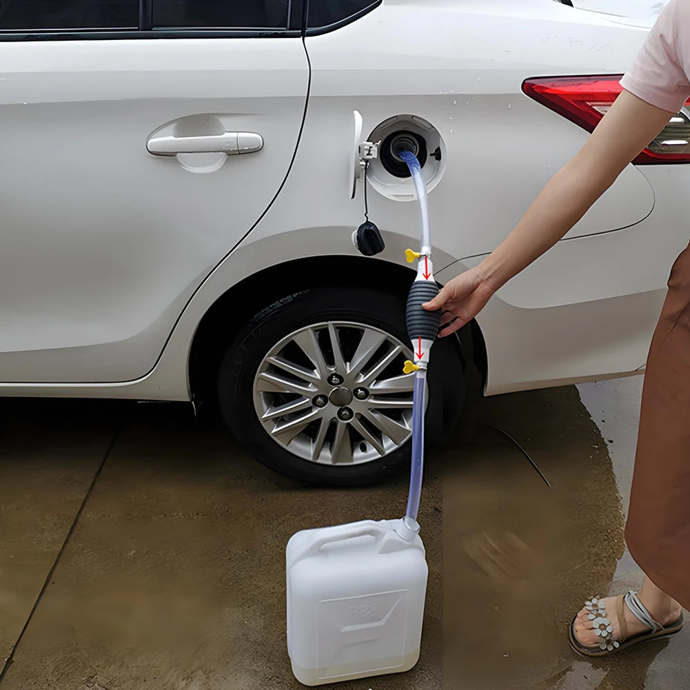 Handy Manual Gas Oil Pump Car Fuel Pump Hand Straw Pump Durable For Liquid Gasoline Tuning Fuel Gasoline Diesel Pump