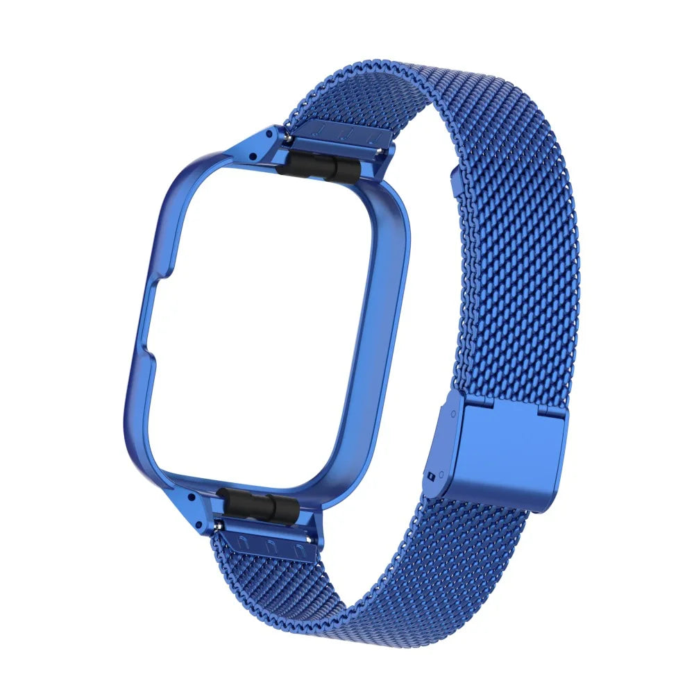 For Redmi Watch 3 Active Metal bracelet for Redmi Watch 3 Lite Band Cover Strap Xiaomi Watch 3 Magnetic loop+Case