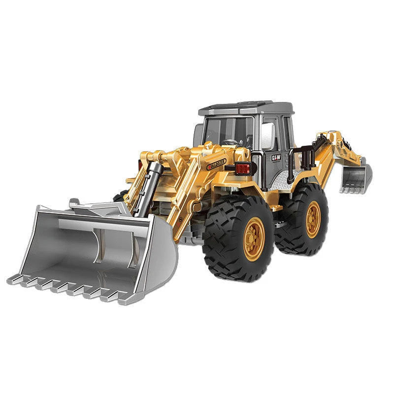 Engineering Diecast Inertial Driving Toys for Boys Alloy Tractor Excavator Bulldozer Kids Truck Children Vehicle Model Gift