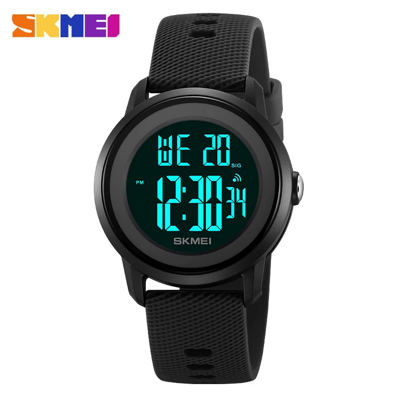 SKMEI 2218 Fashion Digital Watches for Women Men Waterproof Sports LED Display Mens Womens Wristwatches Alarm Reloj De Mujer