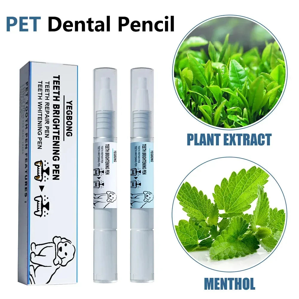 Pet Teeth Cleaning Tools Pet Grooming Toothbrush Cleaning Kit Tartar Remover Tartar Scraper Dog Dental Stain Cleaning Pen