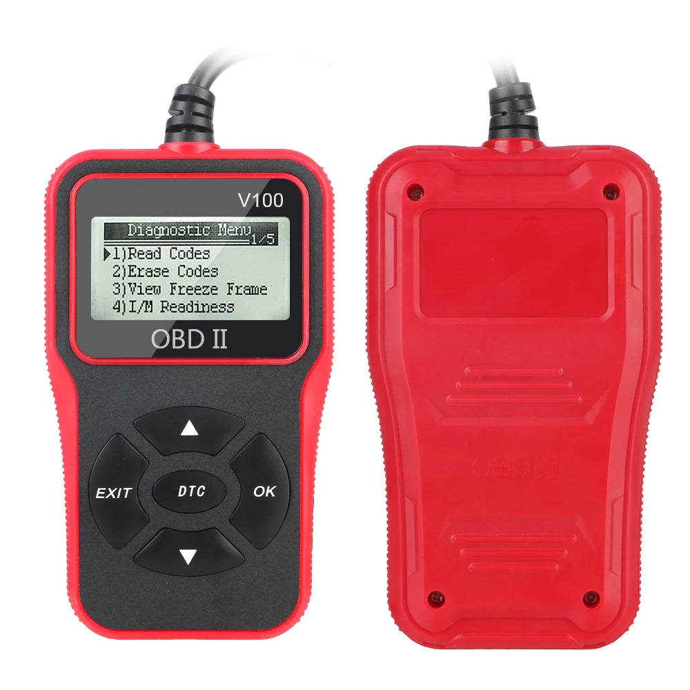 OBD 2 Scanner Plug and Play Digital Display V100 Universal OBDII EOBD OBD2 Code Reader 16 Pin Car Diagnostic Tools